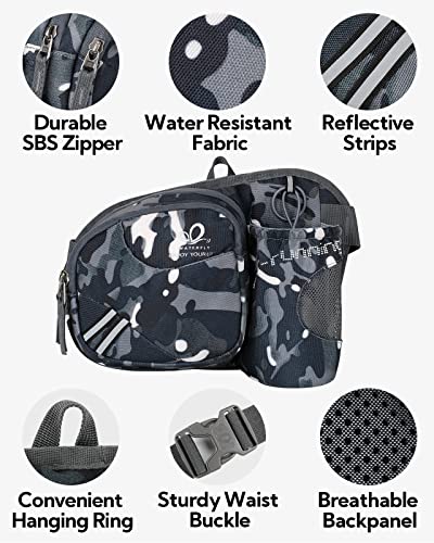 image for WATERFLY Fanny Pack Waist Bag: Waist Pack for Women Men with Water Bot