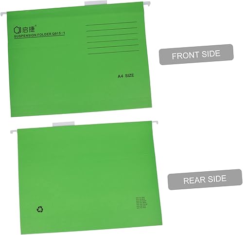 Miniatura 4 de Ciieeo Carpeta de oficina, carpetas de papel, carpetas de archivos, carpetas colgantes de colores, tamaño legal, soporte para billetes, carpeta de