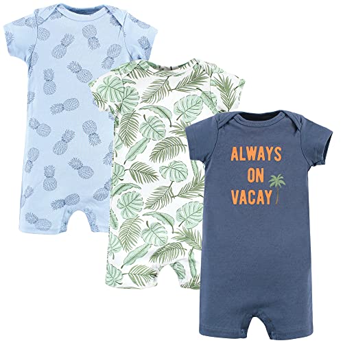 Image of Hudson Baby Unisex Cotton Rompers