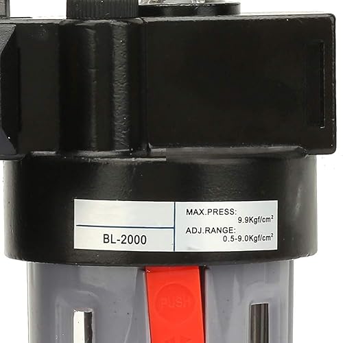 Miniatura 3 de BFC-2000 Regulador del compresor de presión de aire, filtro compresor de aleación de aluminio G1/4, kit de herramientas de regulador de agua de