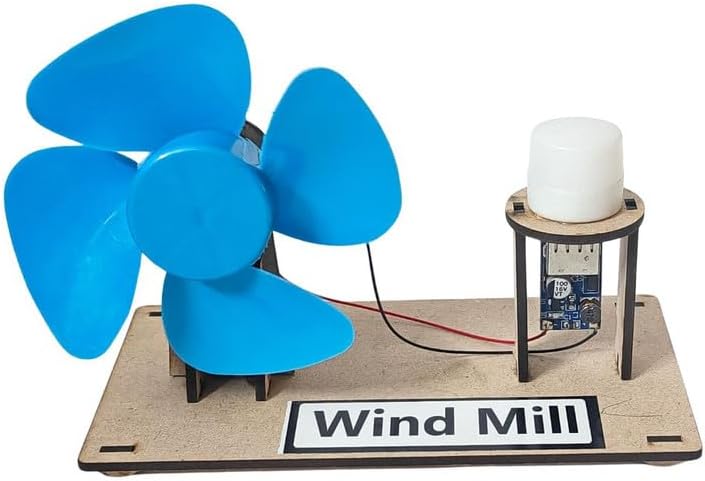 DIY Wind Mill Project Physics Readymade Science Experiment Working Model Toys Kit for School Kids