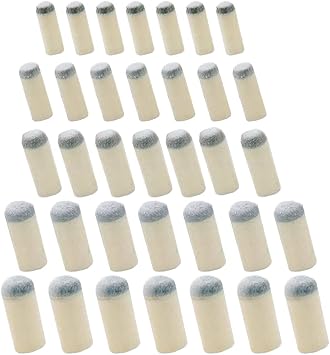 100 Pcs Pool Cue Tips Billiard Cue Tips Pool Stick Tips Push-in Snooker Cue Tip Slip On Accessories for Cue Tips Replacements