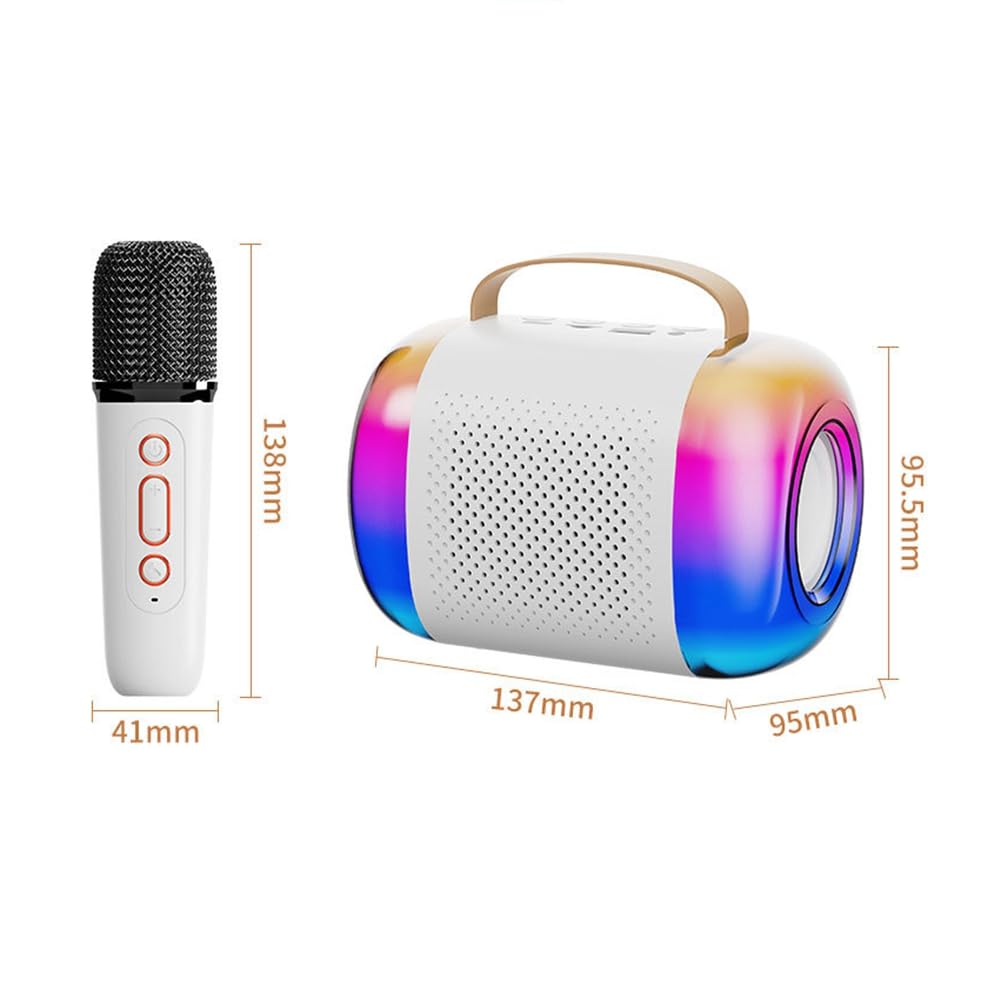 Micrófono con Altavoz Bluetooth K Song, Micrófono de Audio, Karaoke, Portátil para Niños, Hogar, K-Song, Estéreo Integrado B
