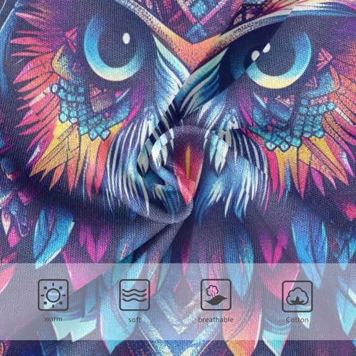 Toddler Girl Panties, Boho Owl Dreamcatcher Feather Girls Underwear Cotton, 2–8 Years3