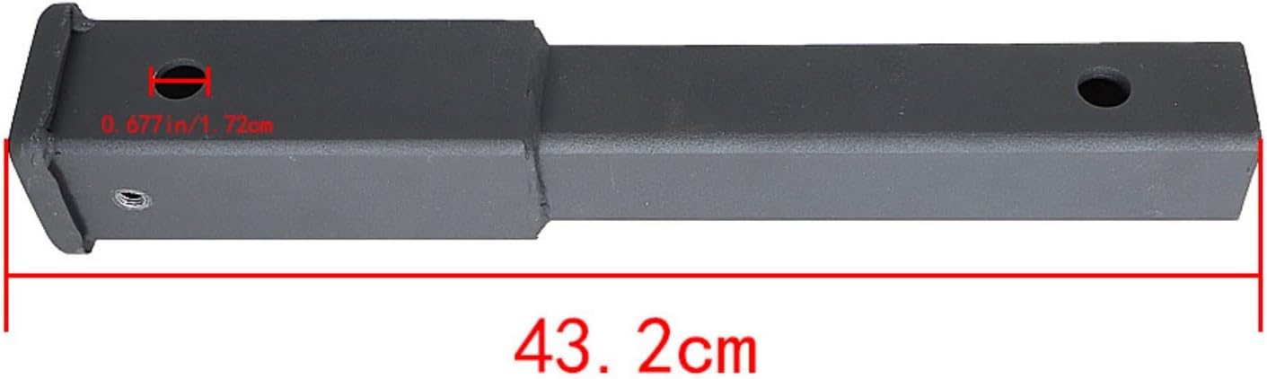 Trailer 12-Inch Hitch Extension for 2-Inch Receiver 4000 LBS Tow Capacity