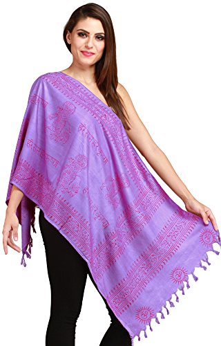 Dahlia-Purple Hare Rama Hare Krishna Prayer Scarf