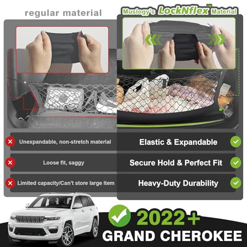 image for Muslogy Envelope Style Trunk Cargo Net Compatible with 2022-2024 2025 