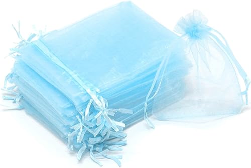 Miniatura 212 de Dealglad 100pcs Drawstring Organza bolsas de joyería caramelo para fiestas, casamientos, regalos Negro
