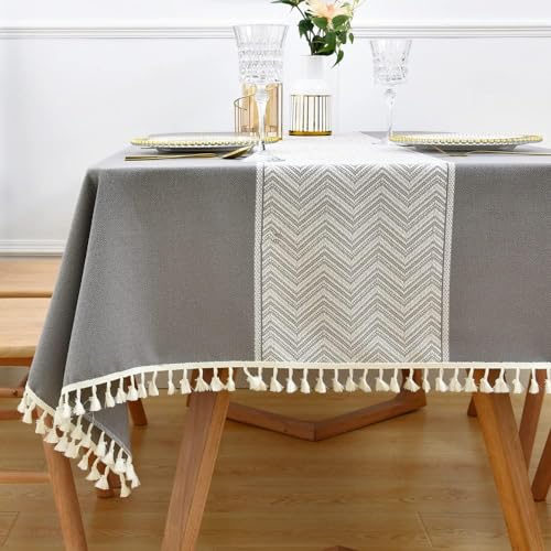 Nappe lavable en coton mélangé pour protéger la table de jardin