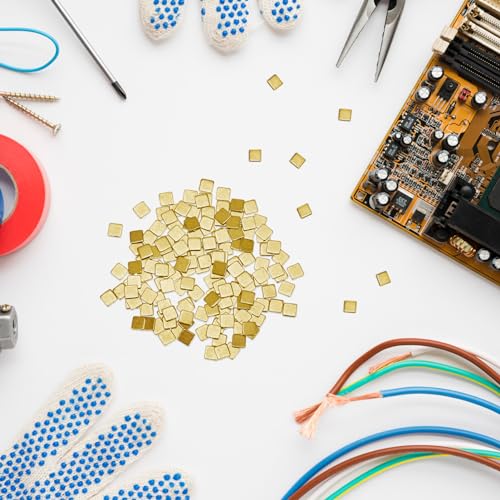 Image of SOLUSTRE 150Pcs Gold Solder Jewelry Solder Jewelry Repairing Solder Chips Copper Solder Easy Welding Tiny Solder Tab