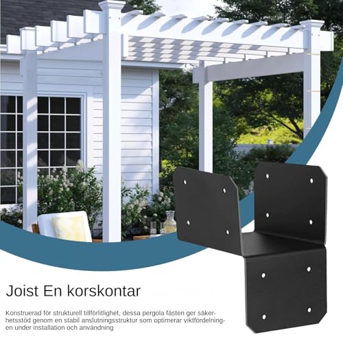 Support pergola de toit : lot de 4 fixations polyvalentes pour abri - 3