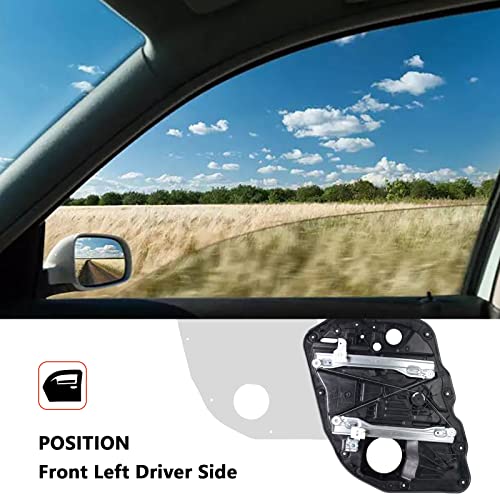 Loosoo Front Left Power Window Regulator, Driver Side Compatible With Kia Optima 2.0L 2.4L 2014-2015, Window Move Up&Down Regulator, Replace# 82471-2T510, 82471-2T500, 82471-4C500 #TOP3