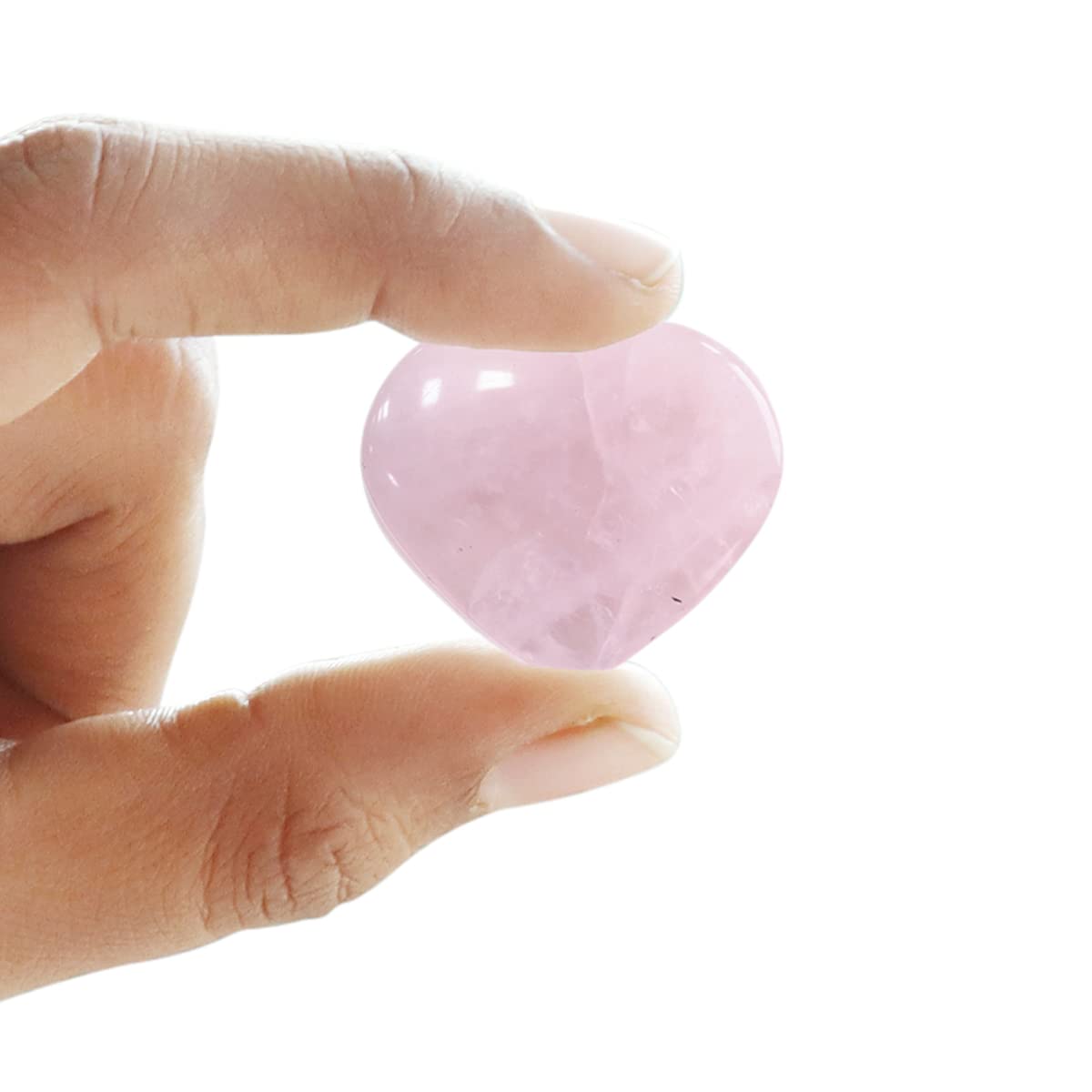 Shubhanjali Rose Quartz Small Heart | Pink Natural Heart Palm Stones for Women and Men | Crystal Reiki Healing Love Stone Heart Shape Gemstone Showpiece Gifts for Lovers, Bestfriends (B0B1JDQY17) Amazon Price History, Amazon Price Tracker