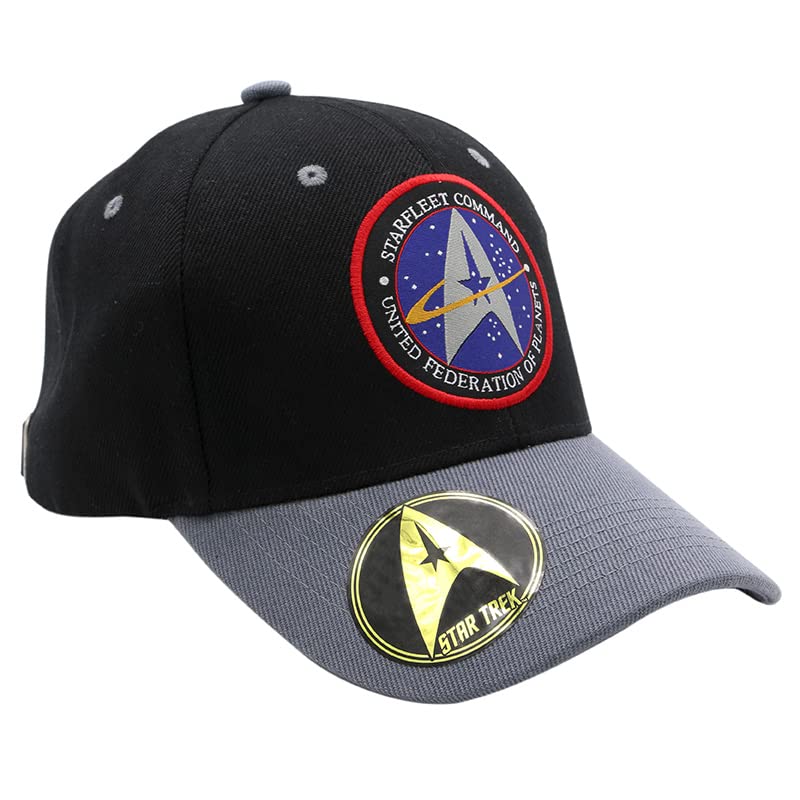 ABYSTYLEStar Trek Starfleet Command Cap, Black, One size