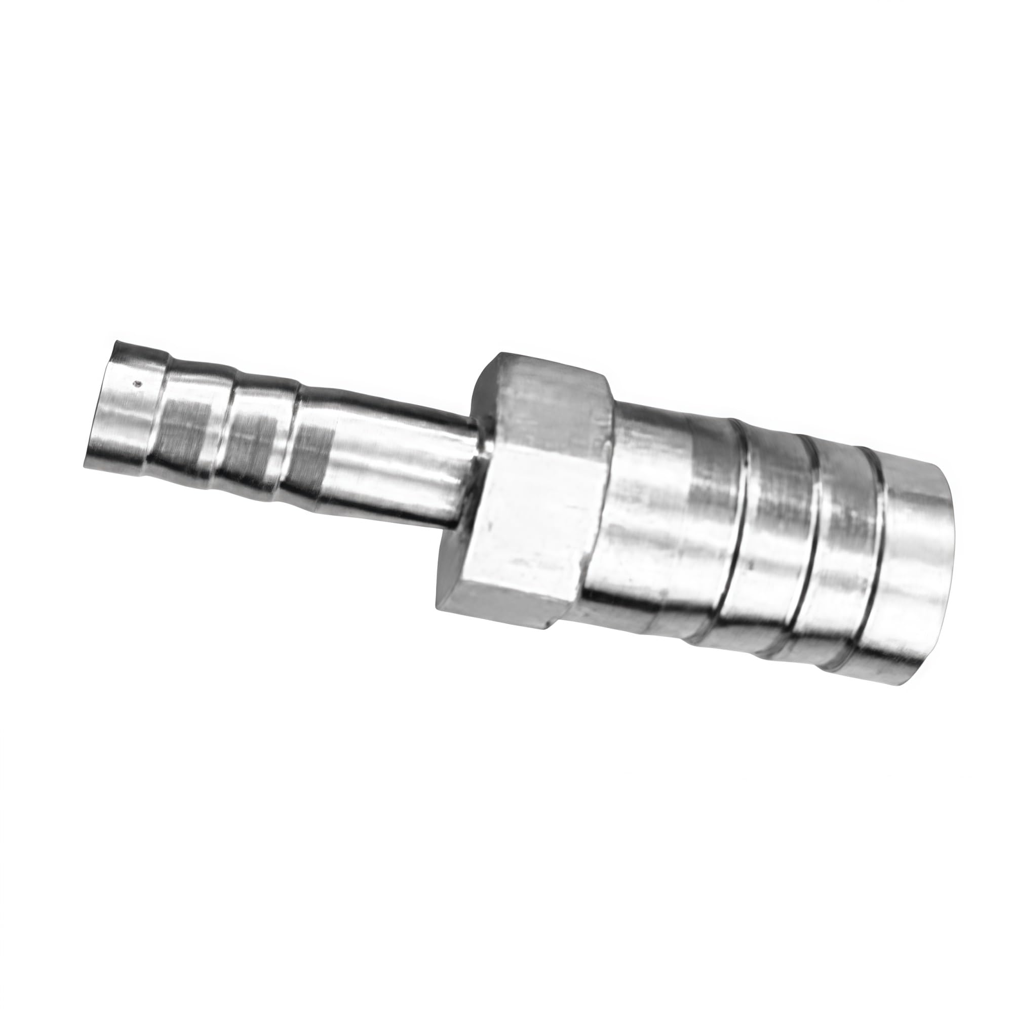 Straight Hose Barb Connector for Laboratory Fluid Transfer, 304 Stainless Steel Barbed Pipe Fitting 1piece(6mmx32mm)