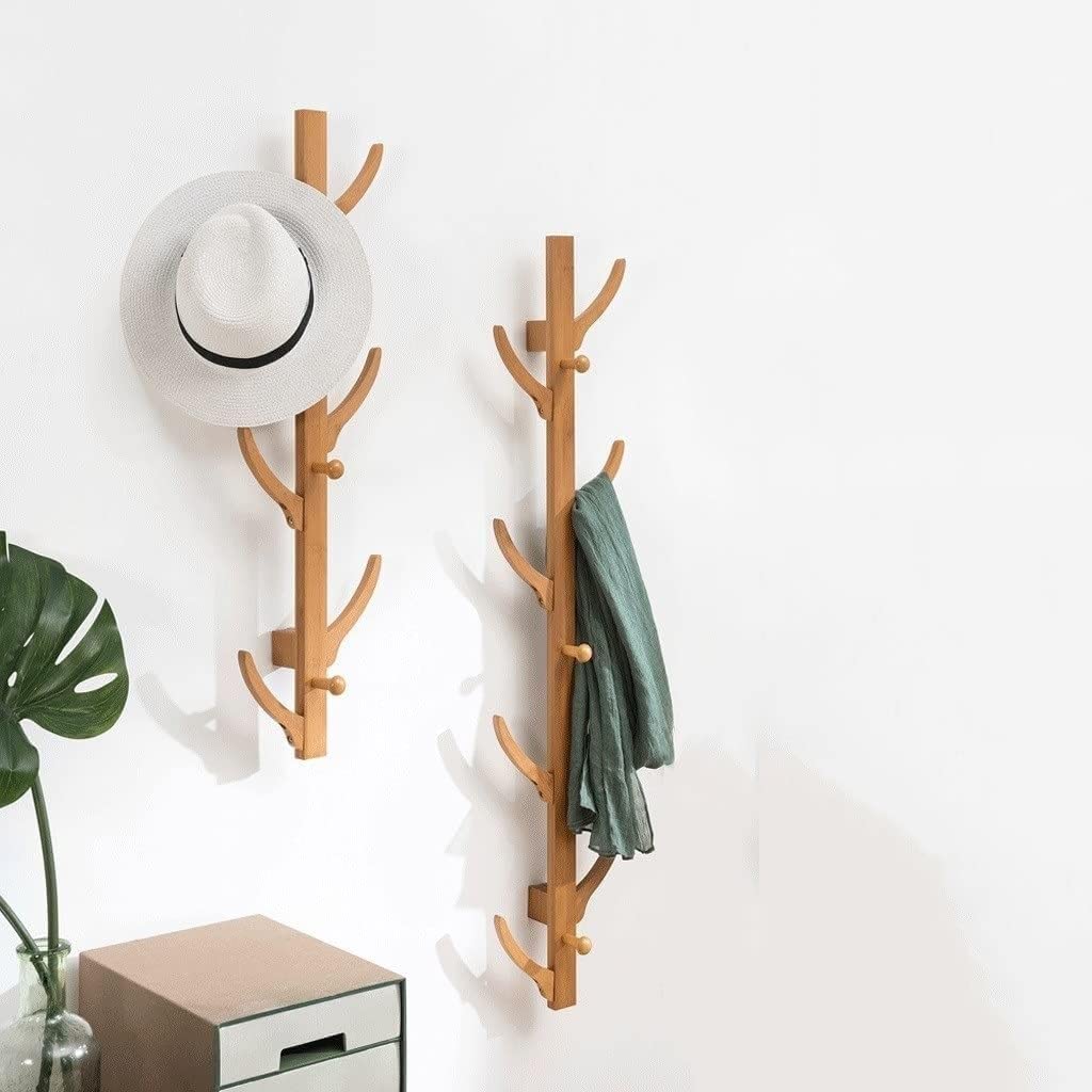 Ganci portasciugamani in Legno, Appendiabiti da Parete per Camera da Letto, Gancio Creativo per Appendere Cappelli/Chiavi/Asciugamani/Accappatoi/Sciarpe/Borse.