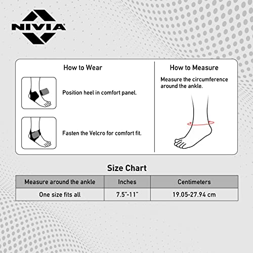 Nivia Orthopedic Basic Ankle Support (Free Size, Black) 7 51LdX5OlLzL