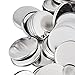 VEVOR Button Parts 1000-Piece 58mm/2.28 Inch Blank Button Badge Parts Set for Button Making Machine Metal Shells Clear Mylar and Plastic Base Components DIY Arts Crafts Supplies for Gifts Souvenirs