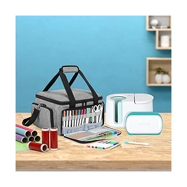 Luxja Tragetasche kompatibel mit Cricut Mug Press und Cricut Joy, Tragetasche mit Aufbewahrungsfächern (nur Tasche… – Bild 8