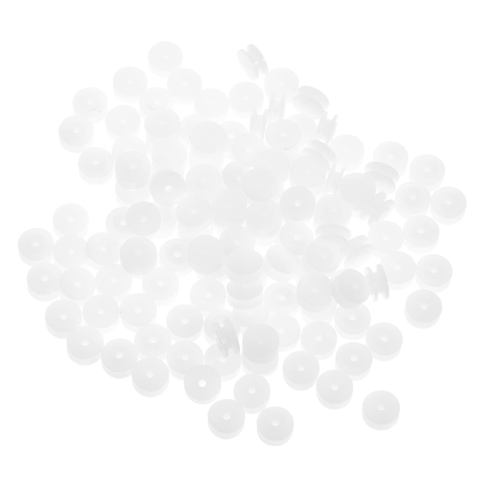 Gogogmee Multipurpose Mute Pulley Gears 100pcs Plastic Belt Wheel for Car Plane Model DIY