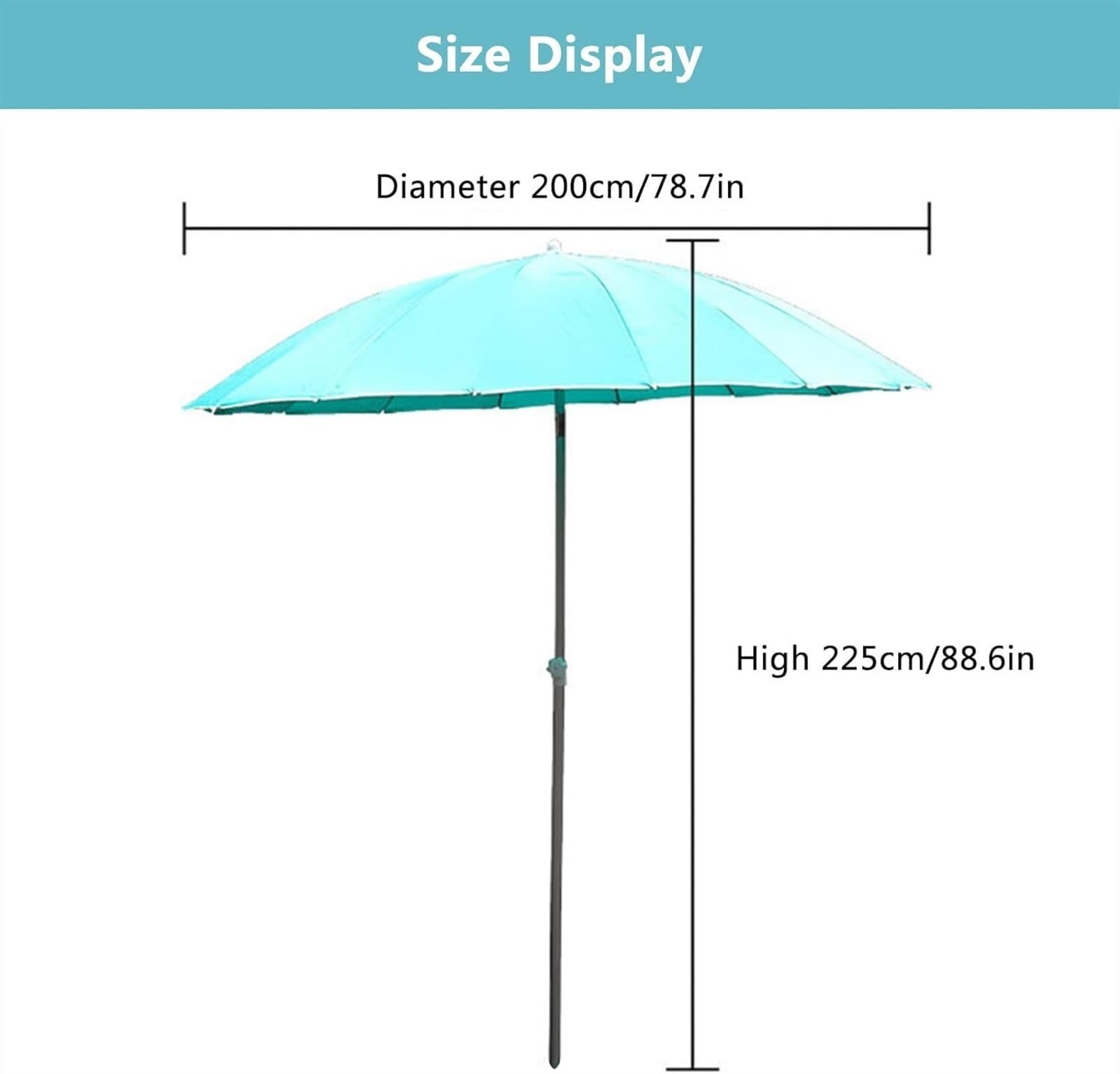 Parasol Tarasowy Parasol Zewnętrzny Ogrodowy Targowy Na Trawnik Podwórku Bez Podstawy Zewnątrz