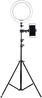 LED Ring Light, 10" Ring Light with Tripod Stand, Selfie Ringlight with Remote Control and Phone Clip, Dimmable 3 Light Modes & 10 Brightness, for Live Stream Phone Video Shooting,Style 1