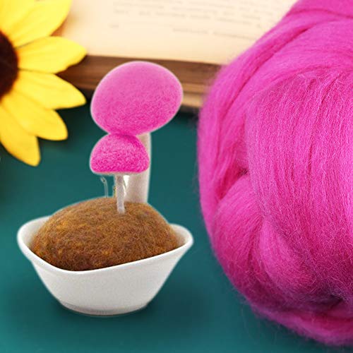 image for JUPEAN 3.53oz Wool Roving Yarn, Wool Felting Supplies, Pure Wool, Chun