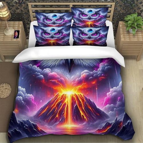 Ensemble de lit volcan en microfibre douce avec fermeture éclair - 4