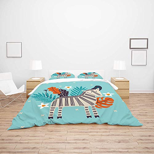 Housse de couette palmier en polyester ultra doux et durable - 4