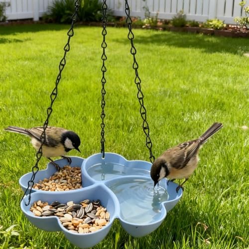 Comederos para pájaros con base estable que evita el desperdicio en balcones de pisos 3