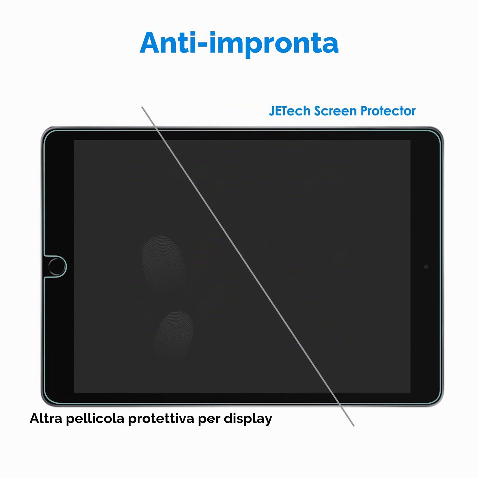 JETech Pellicola Protettiva Vetro Temperato per iPad 10,2 Pollici 9/8/7 Generazione (2021/2020/2019)