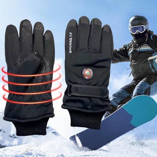 Guantes térmicos de moto con pantalla táctil contra el frío 2