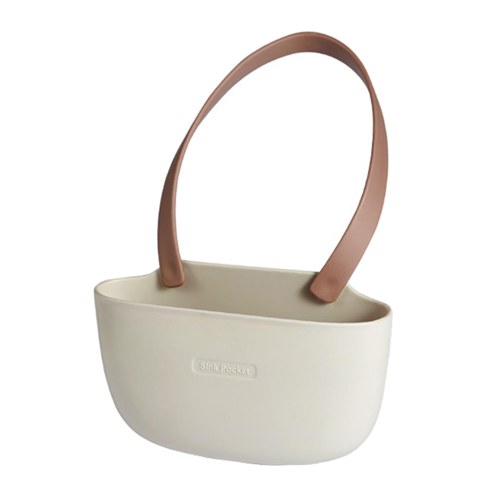 Merishopp Sink Drain Rack Sink Organizer Sink Drain Hanging Bag for Sink Basin Kitchen Brown Single Layer-image-33