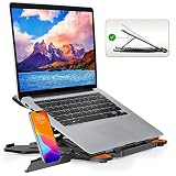 base notebook cooler master [Ligero y portátil] El grosor del soporte es de solo 2,2 cm (0,87 pulgadas), se puede plegar y transportar.