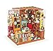 FZ FUTURE Fai da Te Wooden Bambola Dollhouse Kit Dollhouse Miniature con mobili, Appartamento Handmade Creative Assembly Assemblea Villa Building Model Assembly Giocattoli,Sam's Study