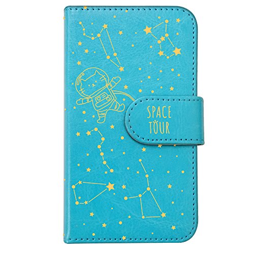 �ymoimoikka�z AQUOS R11 SH-51G �Ή� �蒠�^ �X�}�z �P�[�X �˂� ���� �F�� ���� �L�����N�^�[ ���킢�� (�蒠�u���[×�C�G���[��) �L �A�j�}�� ���� �v���l�^���E�� �_�C�A���[�^�C�v ���J�� �J�[�h���[ �t���b�v �J�o�[ 