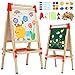 Kindertafel aus Holz mit Papierrolle Doppelseitige Whiteboard und...