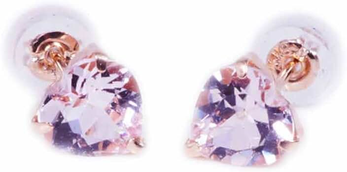 Amazon | K18PGピンクゴールド天然モルガナイト0.4ctハート