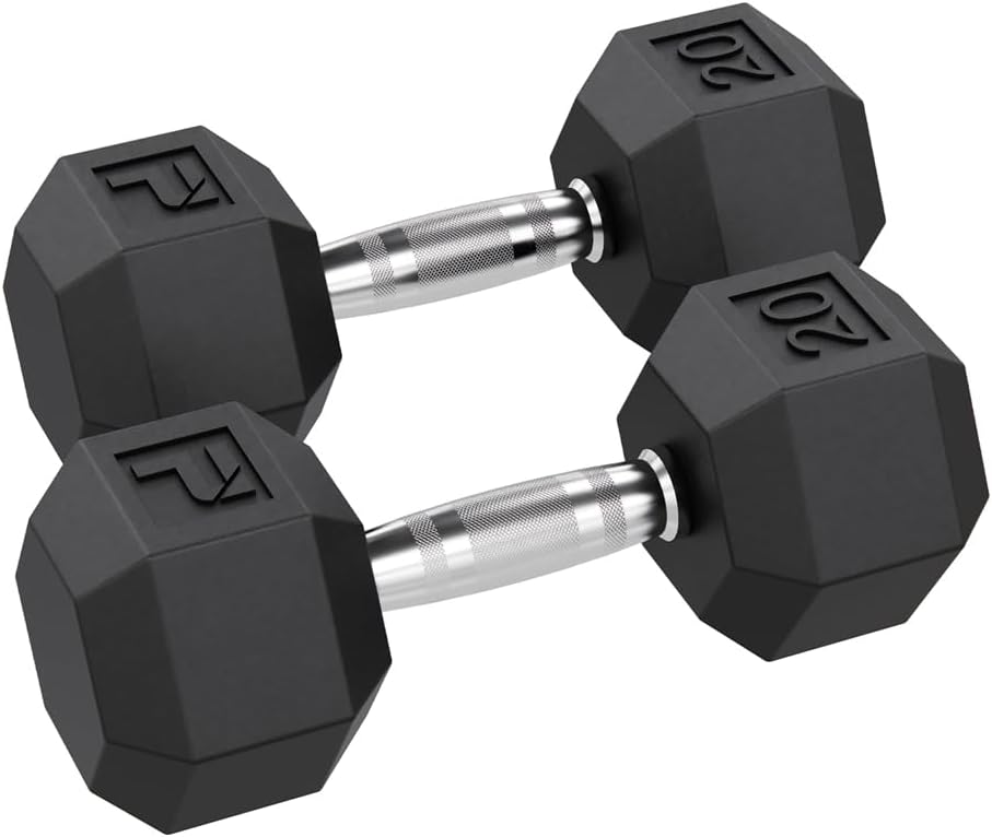 Rubber Hex Dumbbells