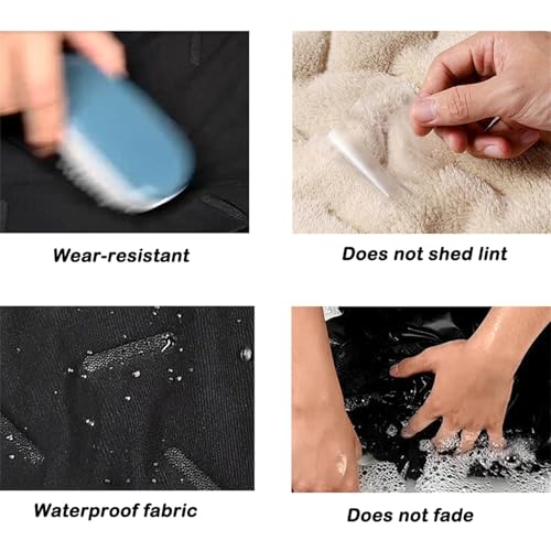 FleeceActive – Unisex Fleece-gefütterte wasserdichte Hose, leichte Schnee-Trainingshose, Unisex Fleece-gefütterte wasserdichte Hose, Schwarz , L