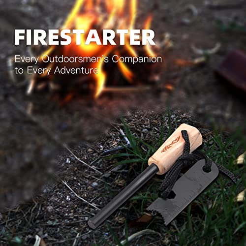 Fire Starter Survival Tool,Ferro Rod Fire Starter Kit & Backpacking Multitool,Flint And Steel,Firestarter Survival,Fire Steel,Fire Rod #TOP6