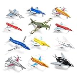 Toy Airplane Made of Metal and Plastic Set of 12 Military Planes and Jets. Airplane Toys for Keeping The Kids Creative. Toy Airplane for Boys Age 4-7