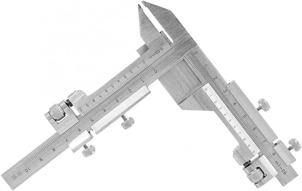 M1-26 Stainless Steel Gear Tooth Vernier Caliper Thickness Gauge Measuring Tools