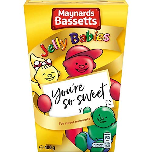 Original Maynards Bassetts Jelly Babies Gummy Candy Imported From The UK England Delicious Fruit Flavored Jelly Babies Pieces Of Chewy Soft Jelly-set of 4