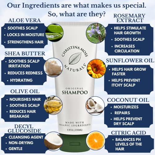 Hair Shampoo For Damaged Hair - Fragrance Free Moisturizing Shampoo With Organic Aloe, Coconut Oil & Rosemary - Mens & Womens Shampoo - Clarifying Shampoo Best For Curly, Fine, Thick, Dry Or Oily Hair #TOP4