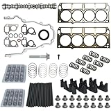 E1840P - Sloppy Mechanics Stage 2 Camshaft Kit Engine Rebuild Overhaul - Compatible with Chevy GMC LS Gen 3/4 4.8L 5.3L Vortec Engines 1999-2013 - Includes Cam, Lifters & Trays, Pushrods, Gaskets