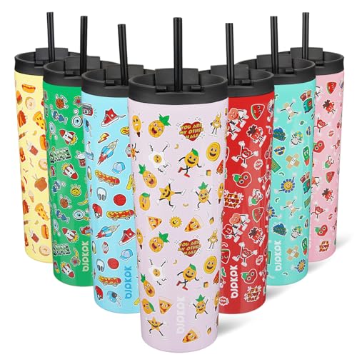 Image of BJPKPK 30 oz Coffee Tumbler with Straw, Insulated Stainless Steel Cup