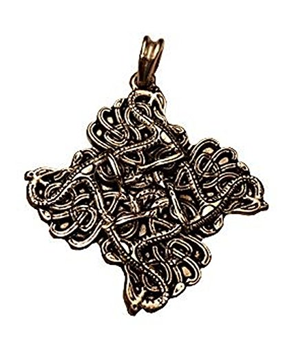 Pendentif urne serpents Germanenschmuck bijou funéraire collier reliquaire