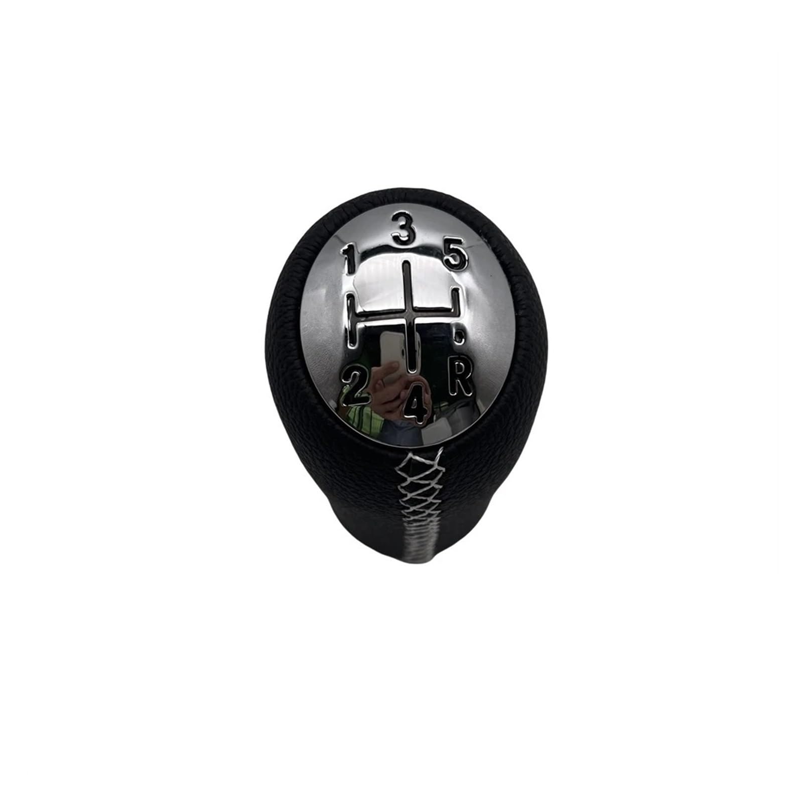 Pybycegnzk White Line Car Interior Accessories For Megane Ii 2002-2009 Gear Shift Knob Stick Head Car Lever Handle 5 Speed(White Line)