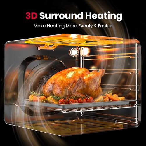 Image of GASLAND 24 Inch Electric Wall Oven, ETL Certified, 2.6 Cu.ft Built-in Oven, 12 Cooking Functions, 3D Heating, Convection Oven with Rotisserie, Touch Control, Safety Lock, Black